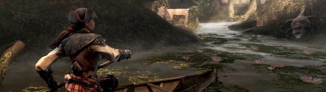 Assassin's Creed 3: Liberation Vita features include canoes, alligators