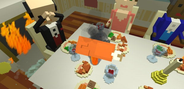 Smash up a Thanksgiving dinner in Wreck the Party!