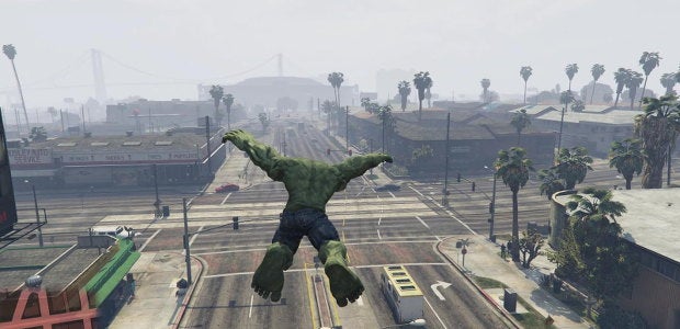 GTA V Incredible Hulk mod
