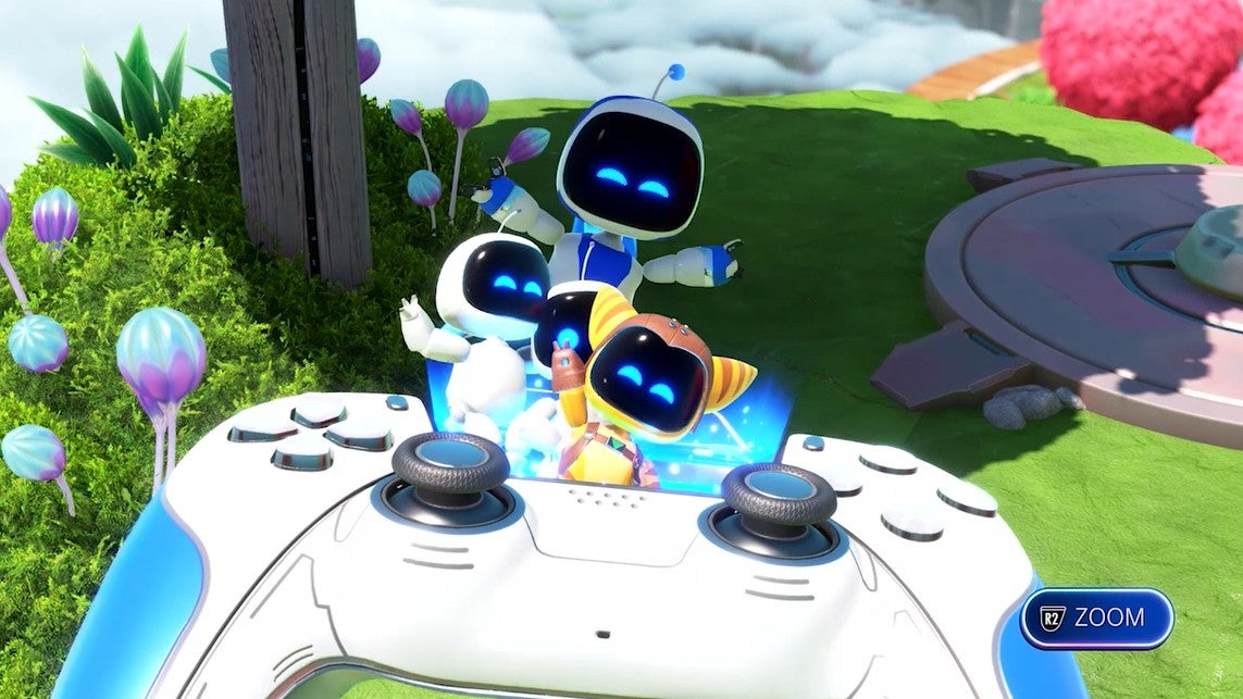 Astro Bot cameos with "more cartoony" appearances will wear masks, as sometimes "LED eyes just didn't work"