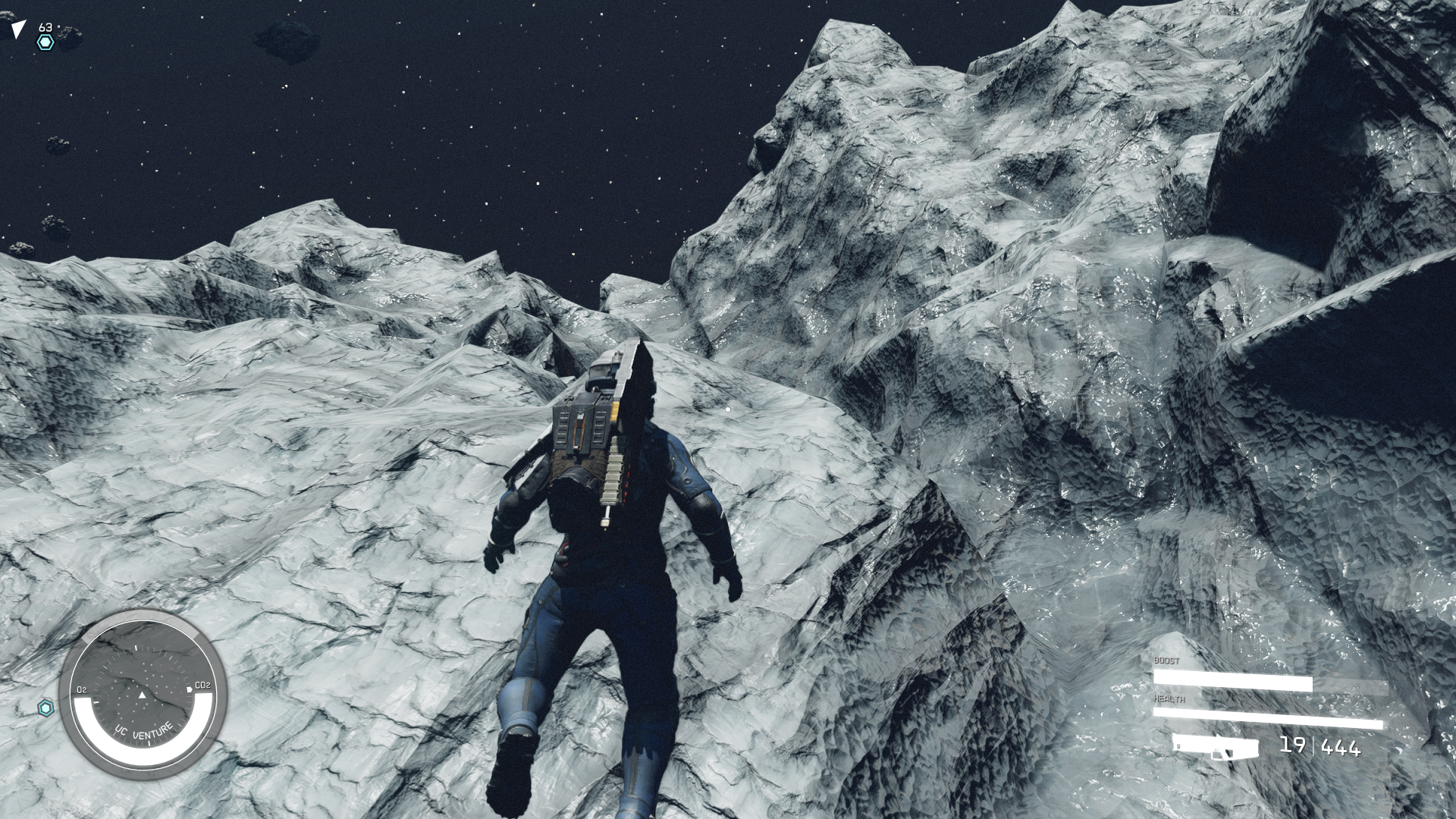 Yes, you can spacewalk in Starfield, and yes, I am trying to build an asteroid outpost
