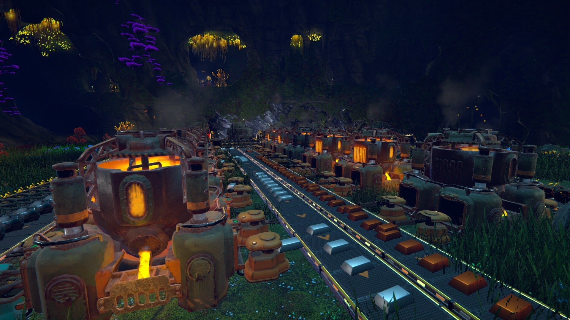 Tootle around Techtonica's demo, an upcoming underground automate 'em up