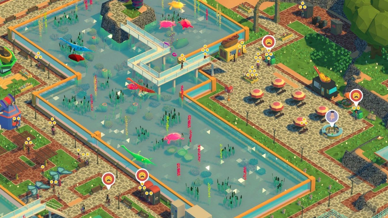 Adorable dinosaur park sim Parkasaurus is going aquatic in new Sea Monsters DLC