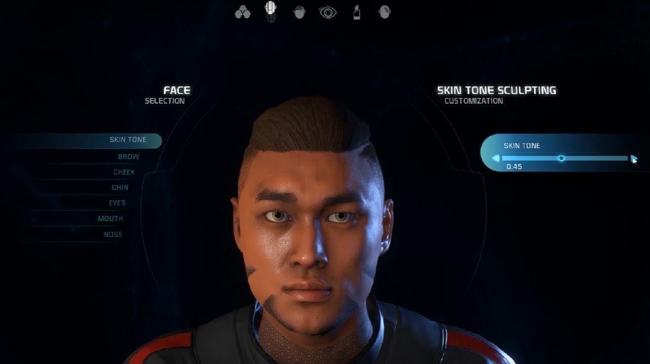 Mass Effect: Andromeda - a look at everything the character creator lets you do