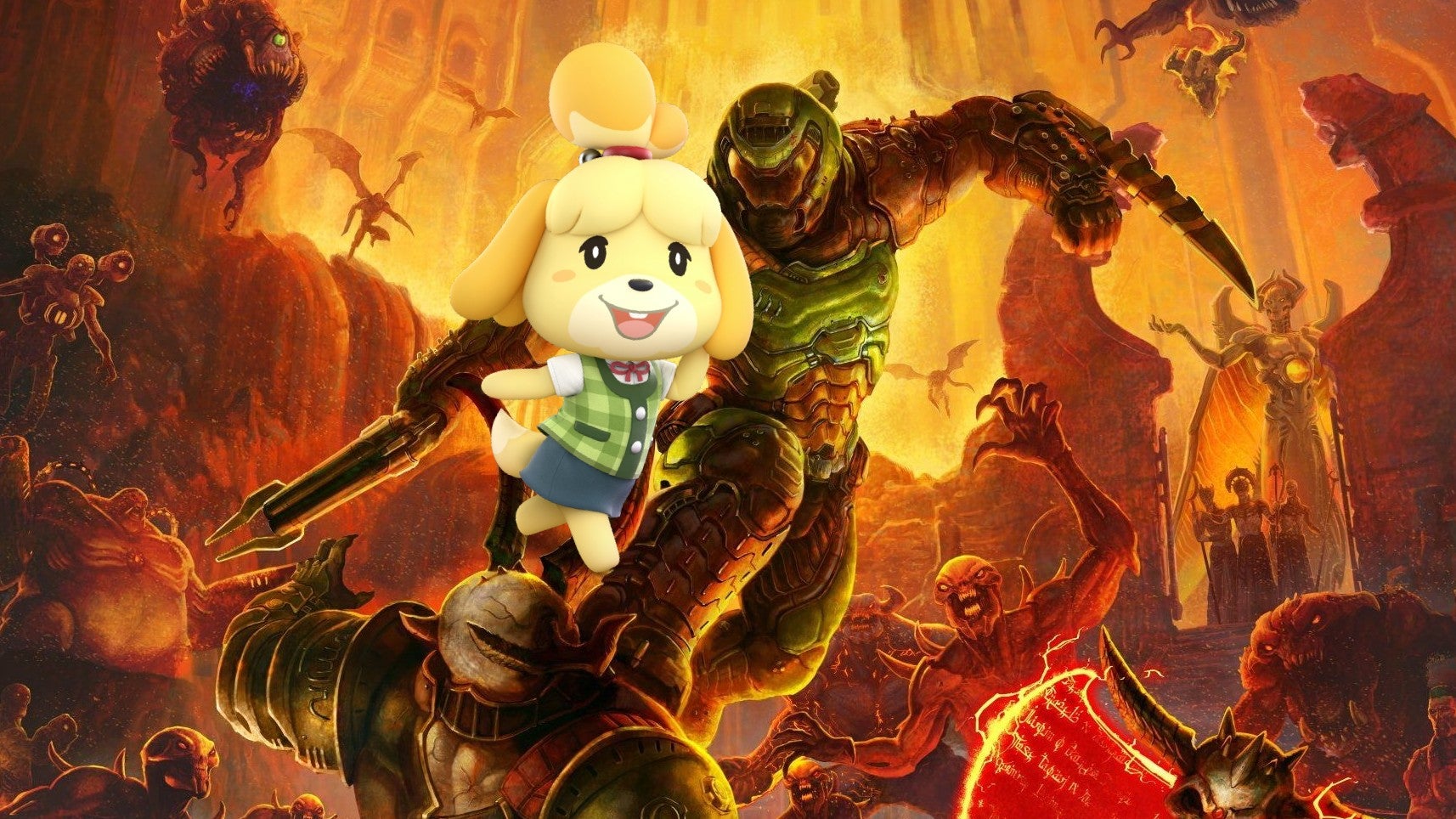 The Doom and Animal Crossing fandoms wish each other luck, are wholesome and lovely