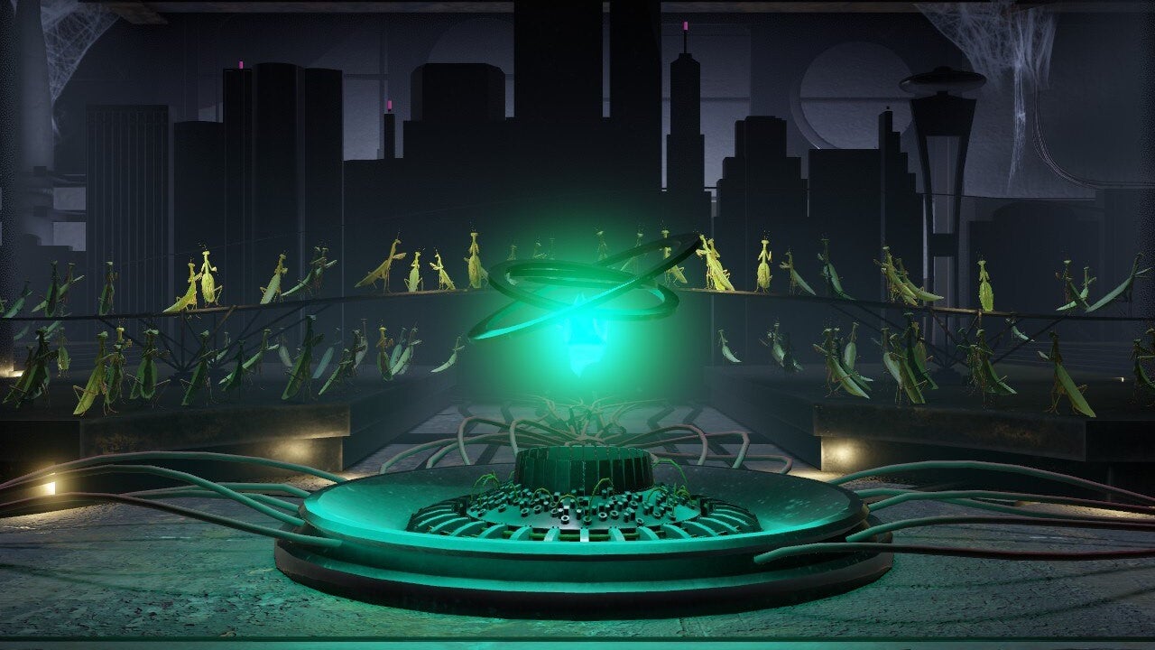 The mantis people are the real victims in Aperture Desk Job