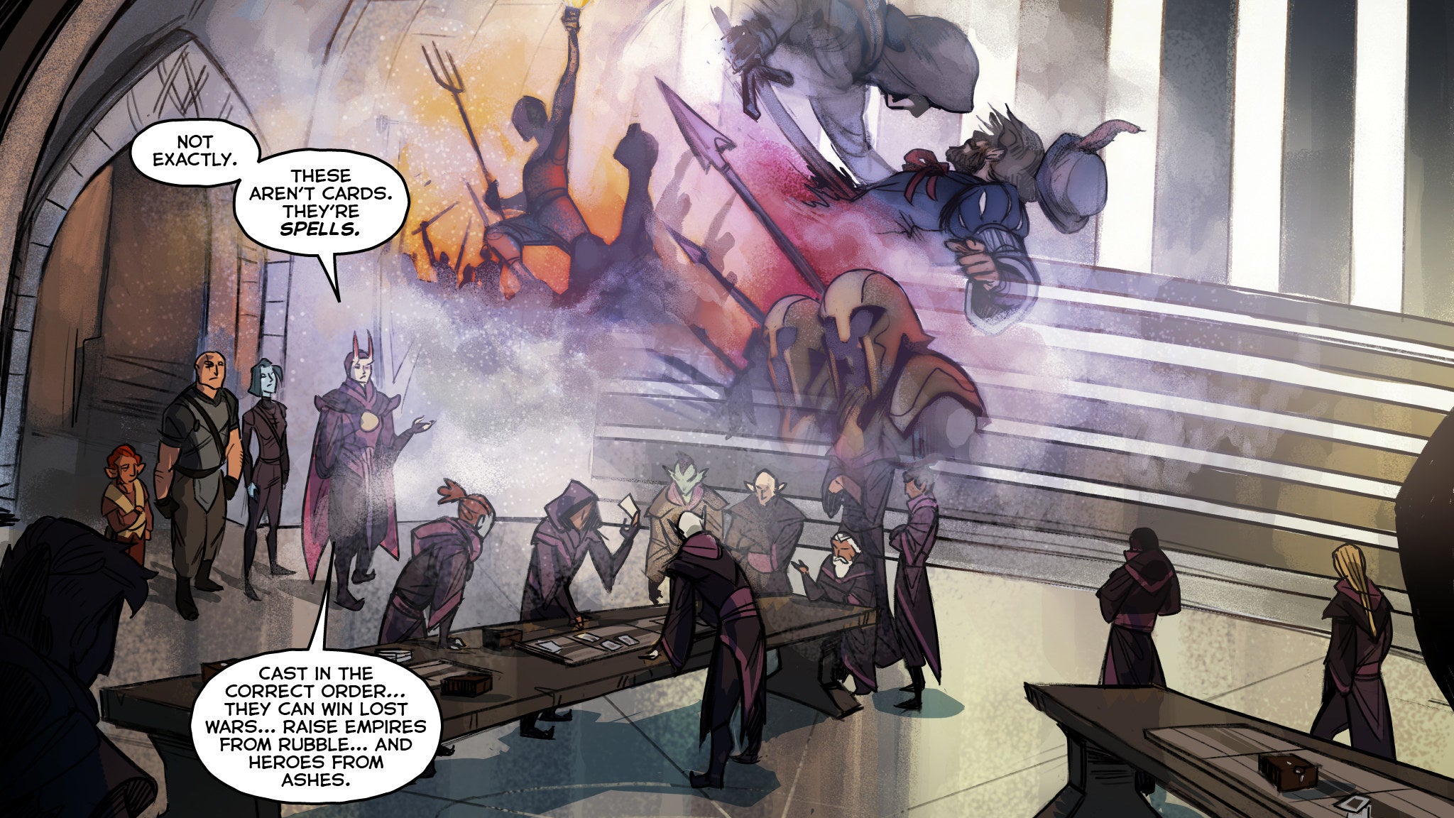 Valve start Artifact story comic