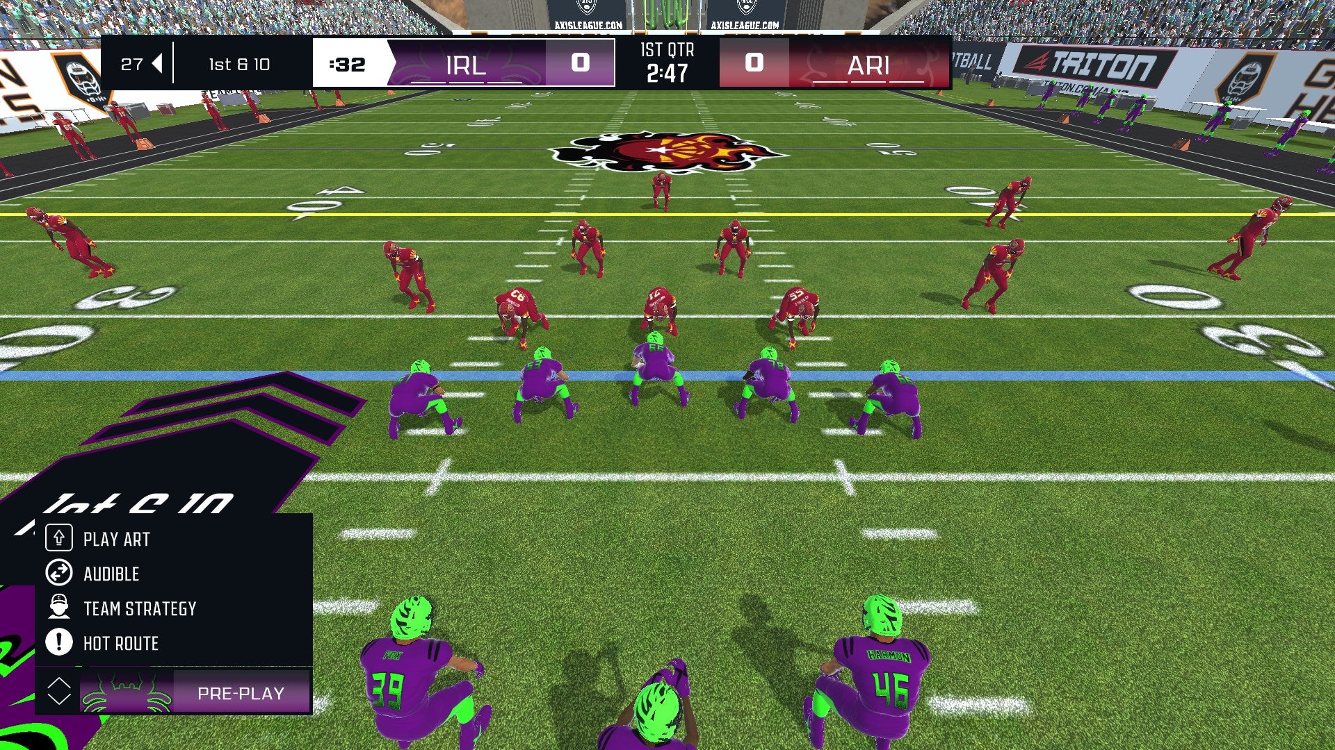 You should play Axis Football 2021 in coach mode