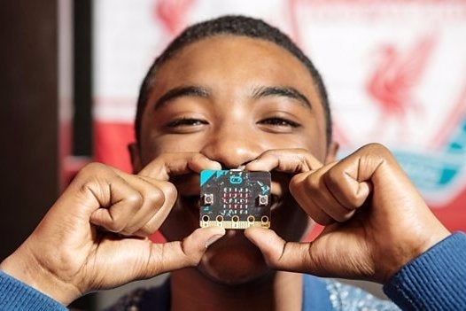 BBC hands out tiny Micro Bit computer to thousands of children in the UK today