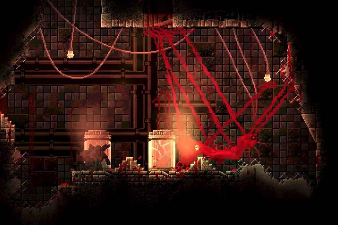 Be the oozing flesh-monster (and eviscerate humans) in "reversed-horror game" Carrion