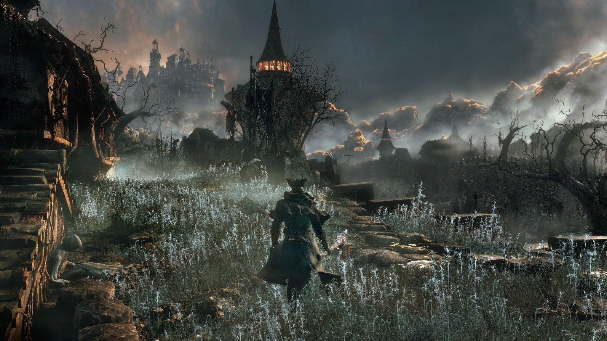 Bloodborne has shields, but don't trust them with your life