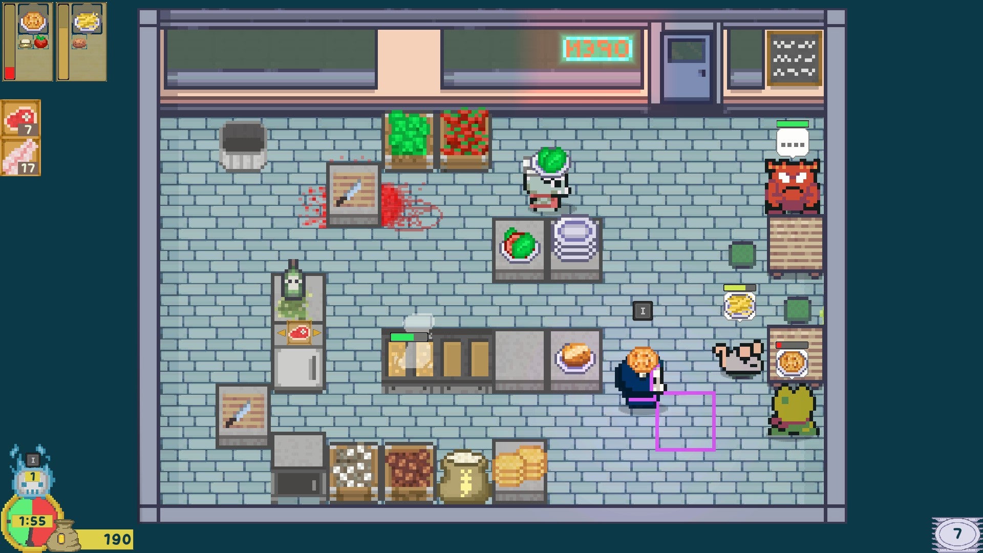 Bone's Cafe is even more fun than killing customers usually is