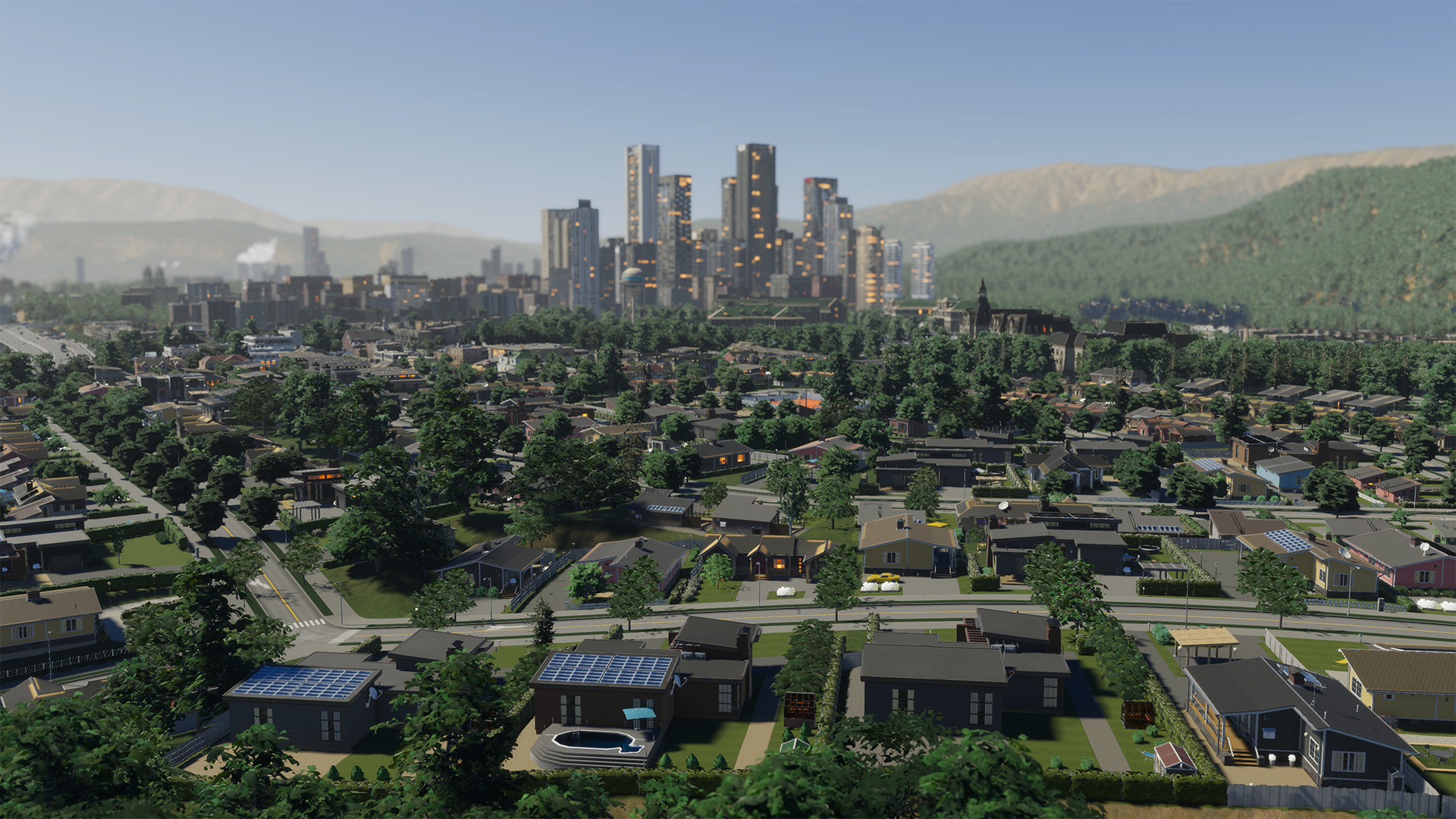 Cities: Skylines 2's zoning tools allow you to mix architectural styles and zone types