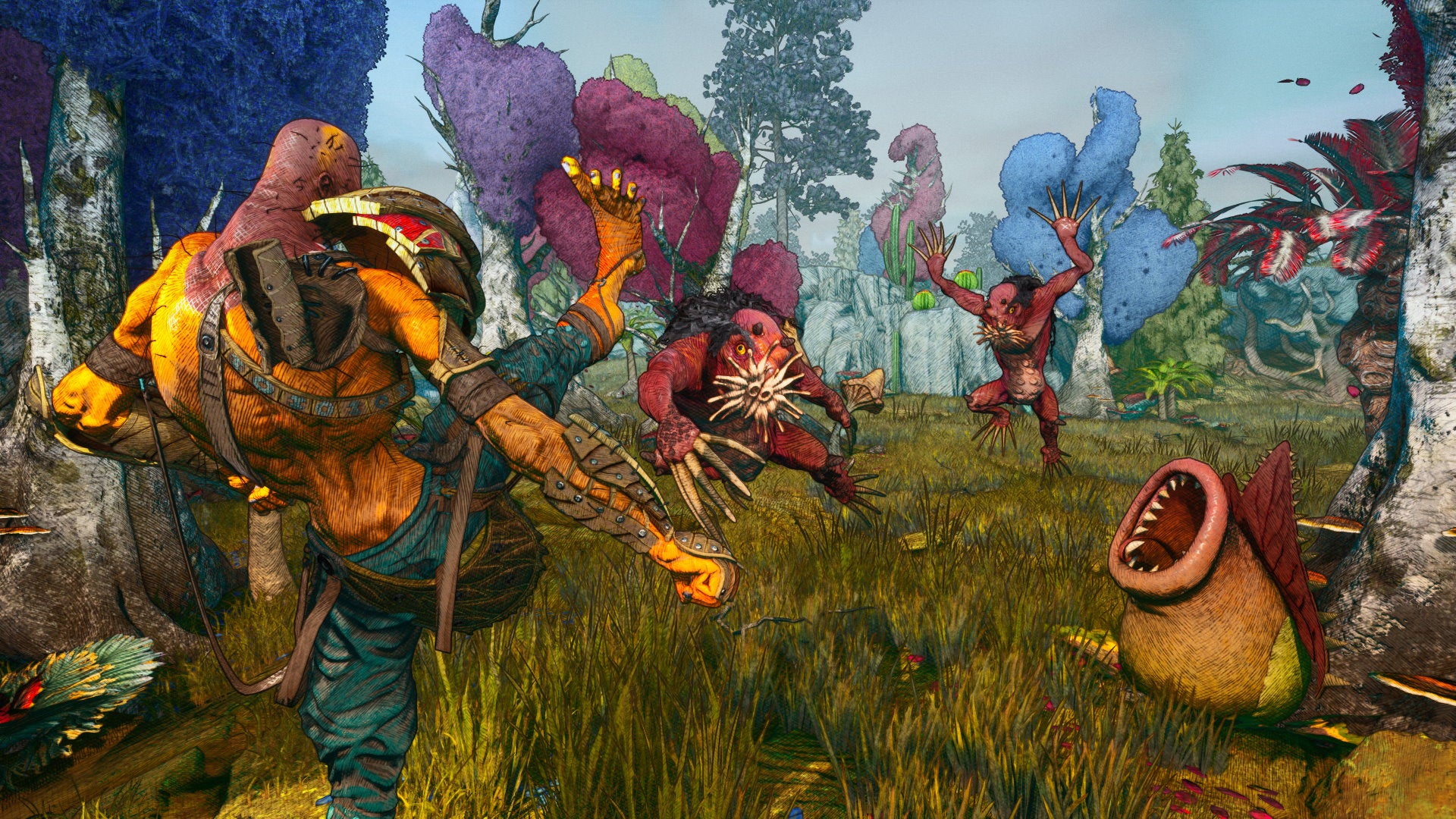 Come and gawp at Clash: Artifacts Of Chaos' gorgeous, sketchy planet in this new dev diary