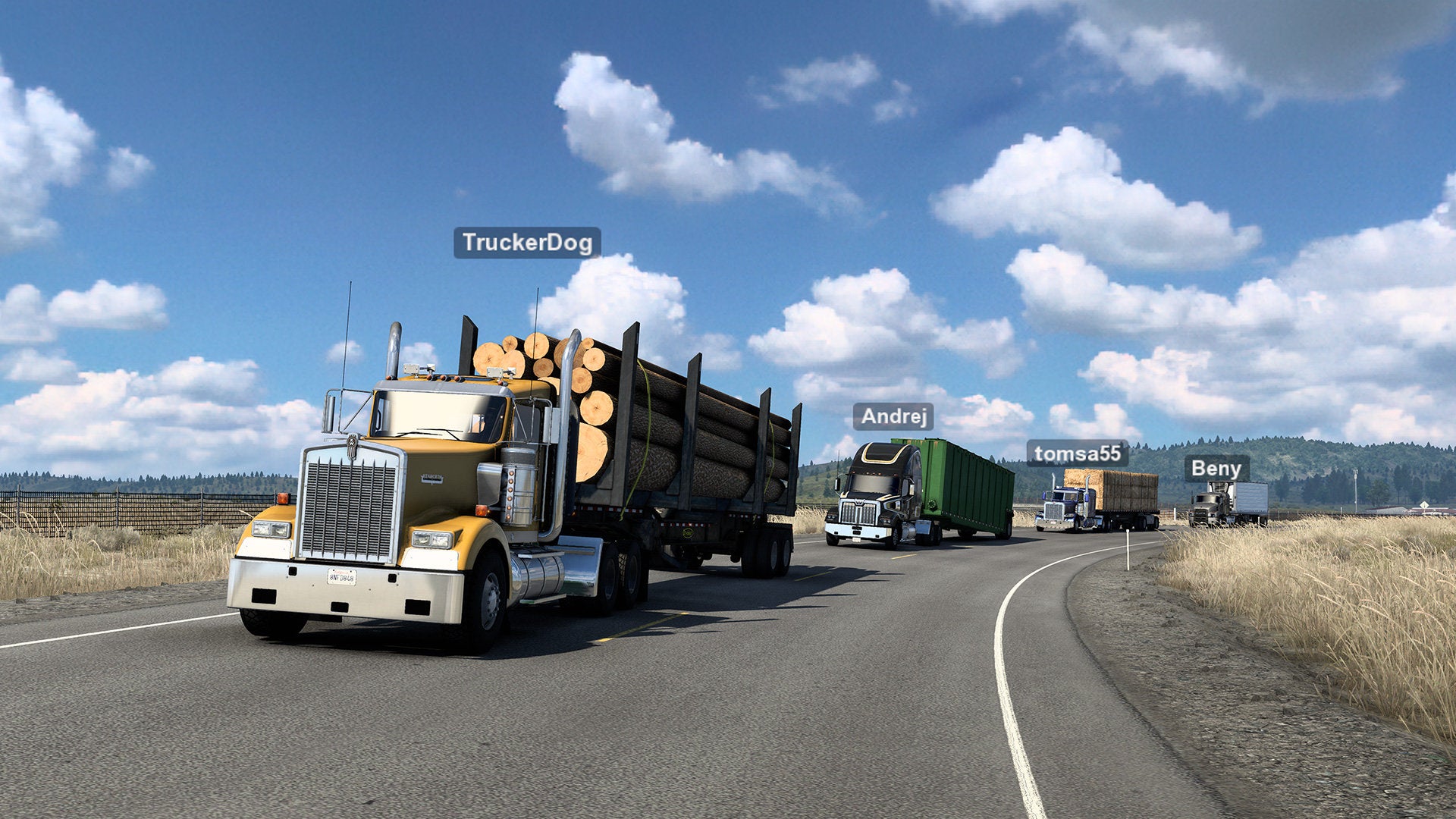 American Truck Simulator’s multiplayer convoy hits the road