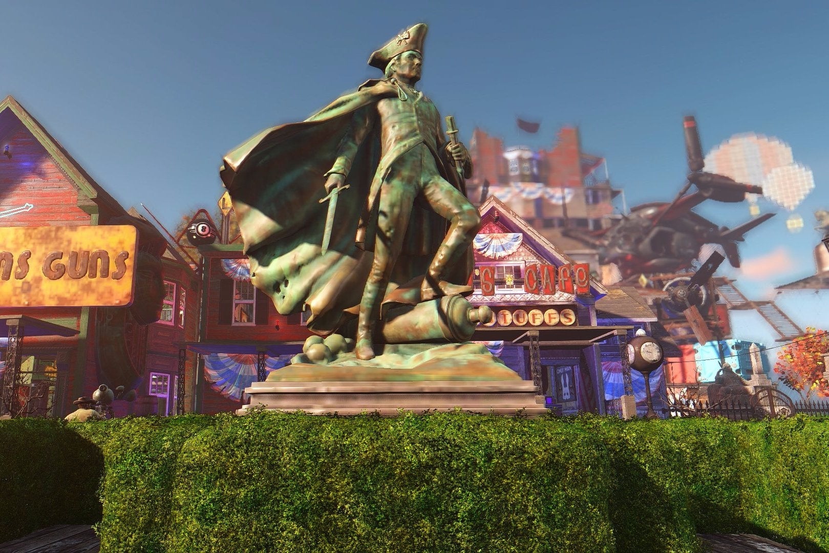 Cool BioShock Infinite-themed Fallout 4 settlement puts Columbia in the Commonwealth