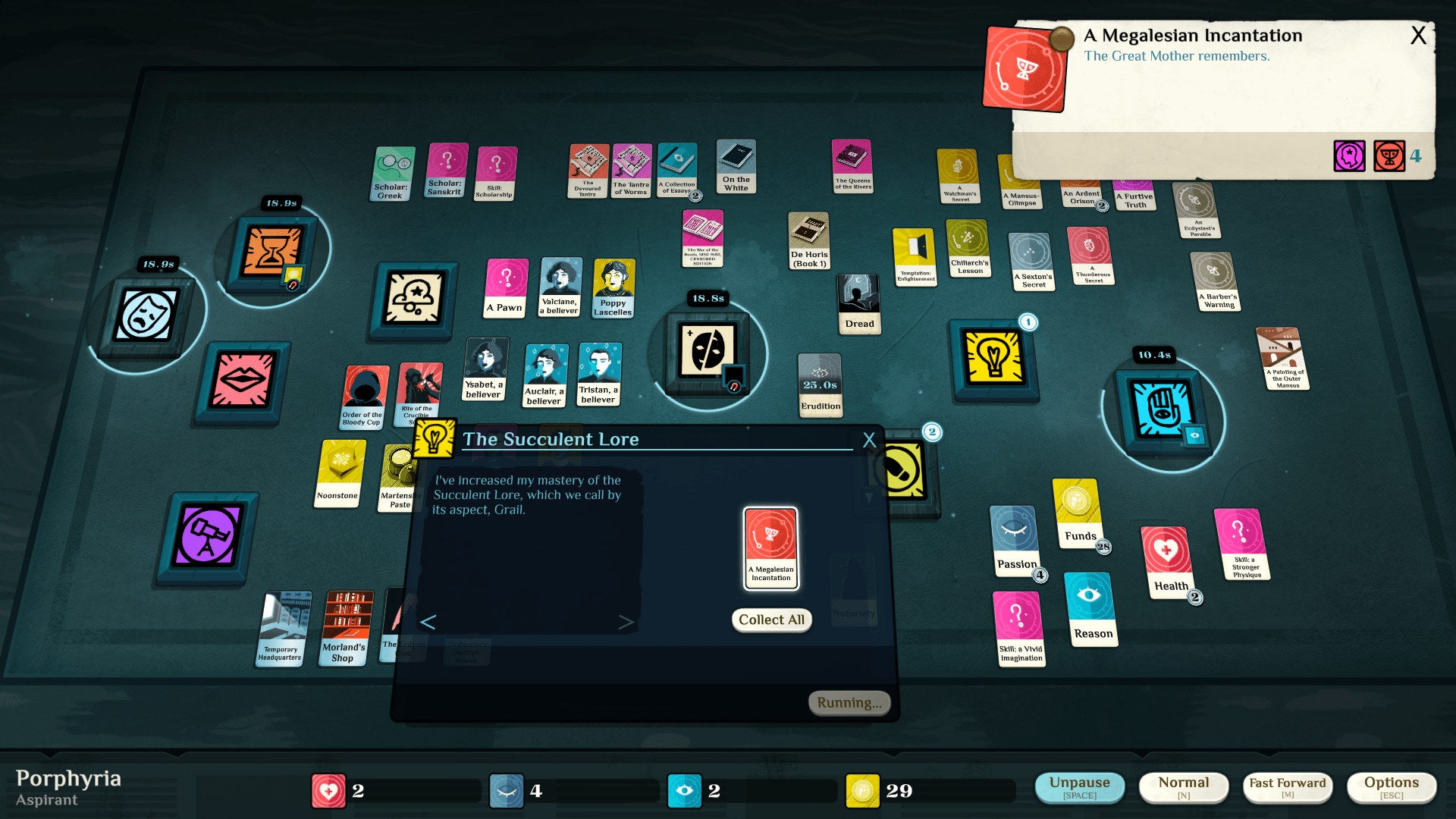 Cultist Simulator summons New Game+ mode today