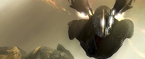 Dark Void full of flying, orchestral tones, robotic gunfire