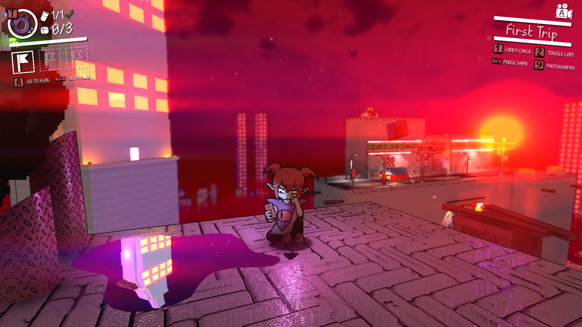 Demon Turf is an N64-style 3D platformer with 2D characters