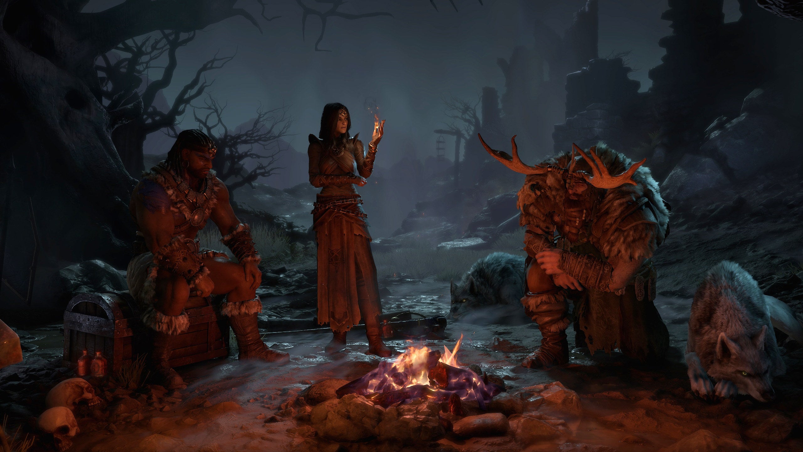 Diablo IV's barbarian smashes skeletons for 24 minutes