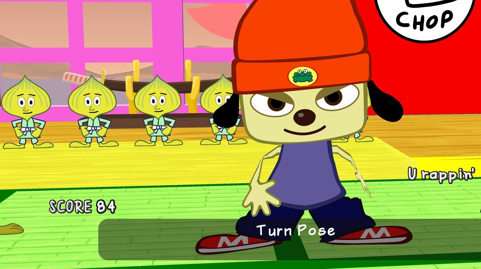 It looks like PS4 Parappa Remastered is the PSP game running under emulation