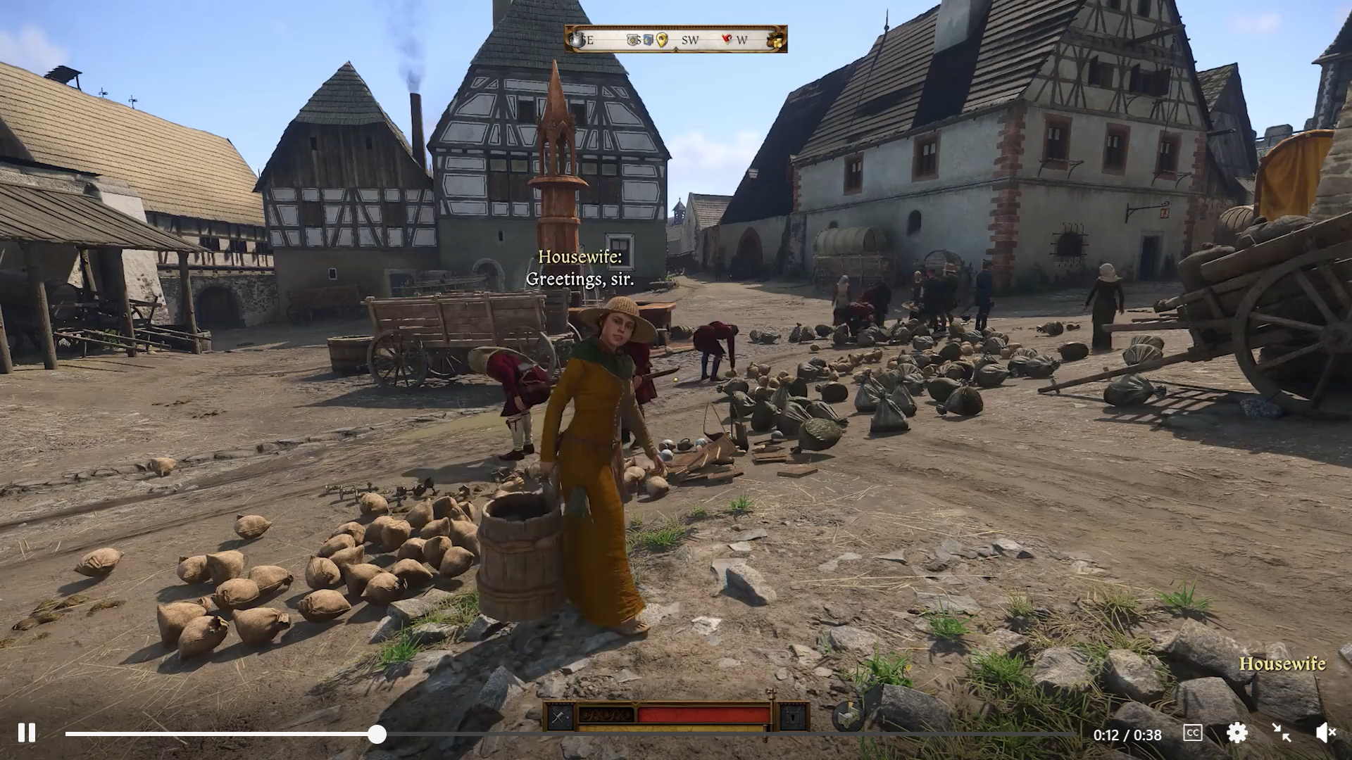 My new ASMR is watching Kingdom Come: Deliverance 2 NPCs harvest a big pile of discarded player items