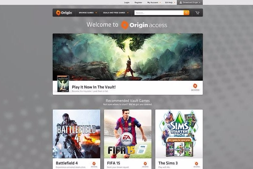 EA launches Origin Access for PC