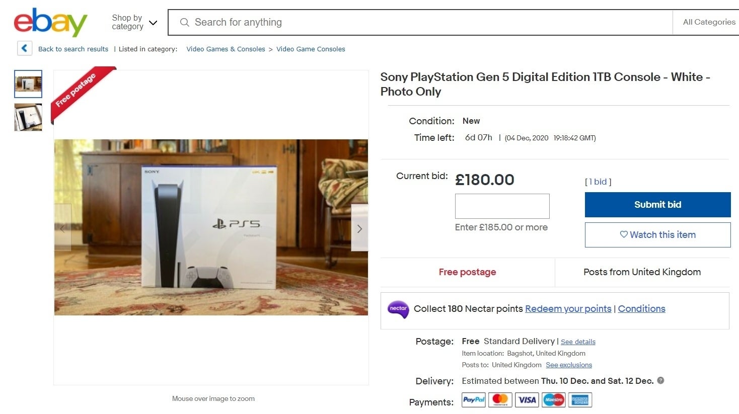 eBay issues warning to scammers selling photos of PS5s