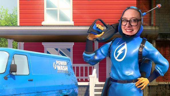 Ellie Gibson's attempting a PowerWash Simulator world record for charity