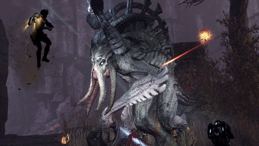 So apparently you can play skipping rope with the monster from Evolve