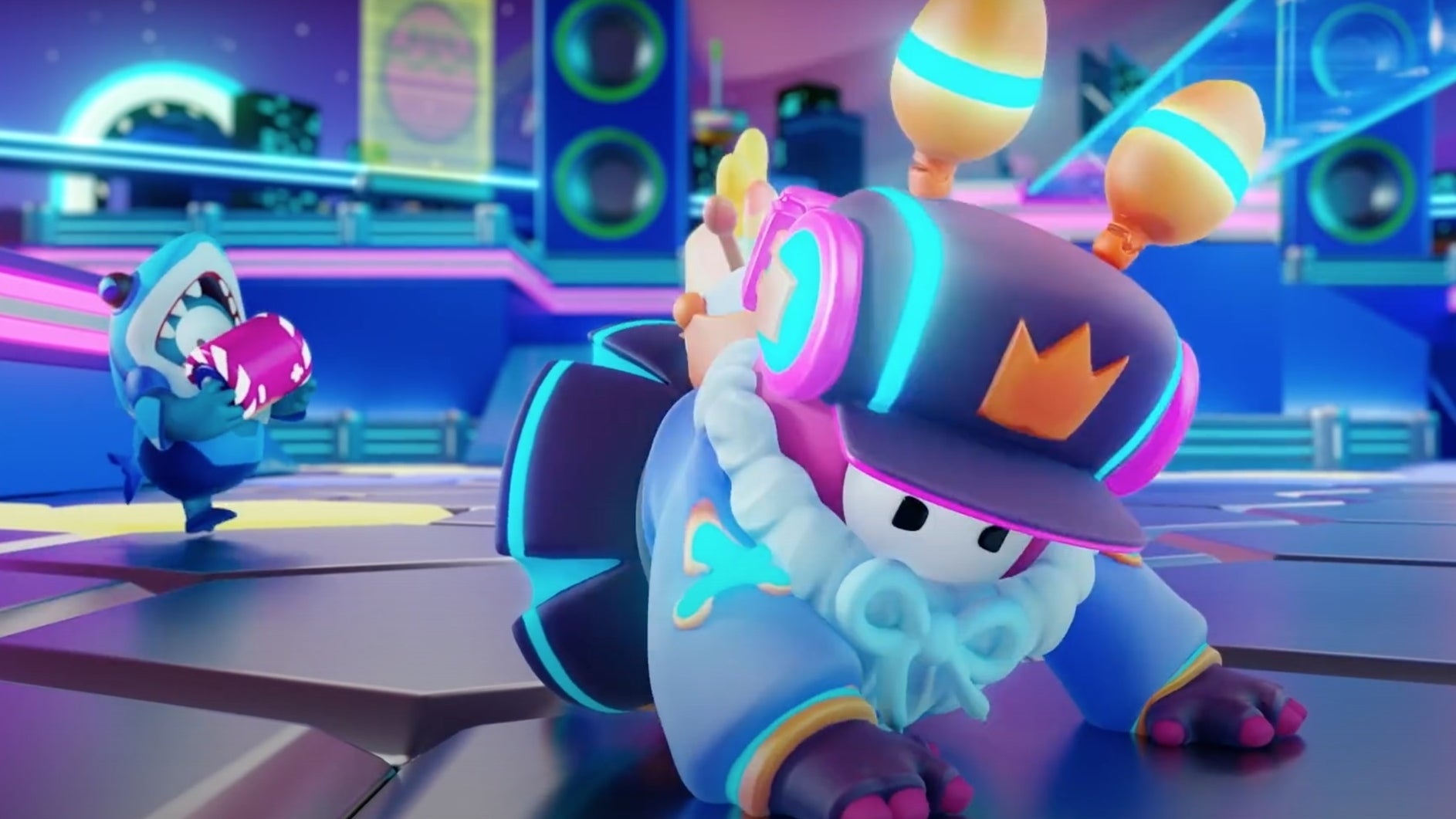 Fall Guys' fourth season is blasting off to a very 80s future next week