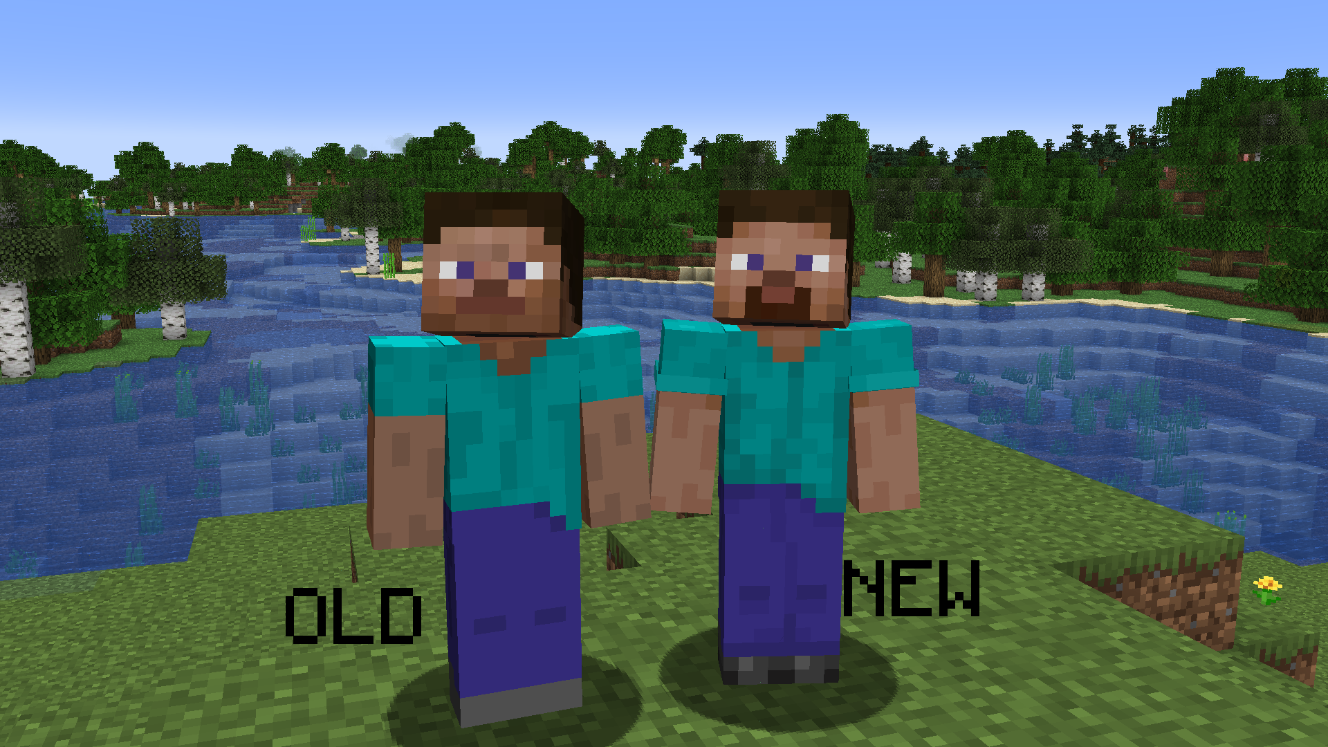 Minecraft Steve regrows beard after more than a decade