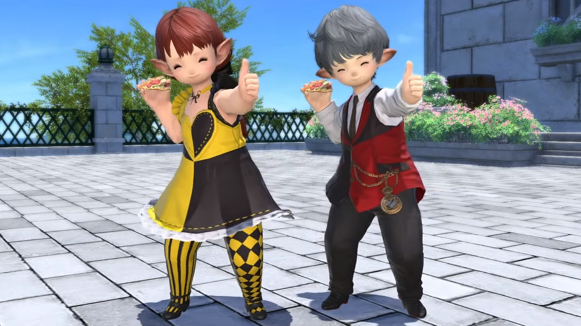 Anyone can now buy FF14’s pizza emote, two years after you had to order $15 of delivery food to get it (maybe)