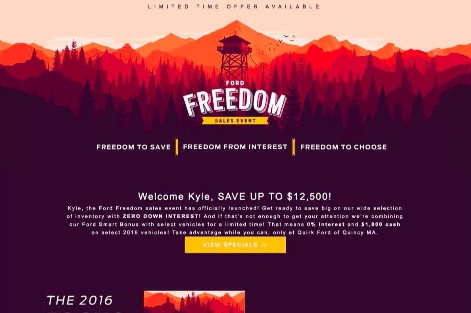 Ford uses copyrighted Firewatch art in ad campaign