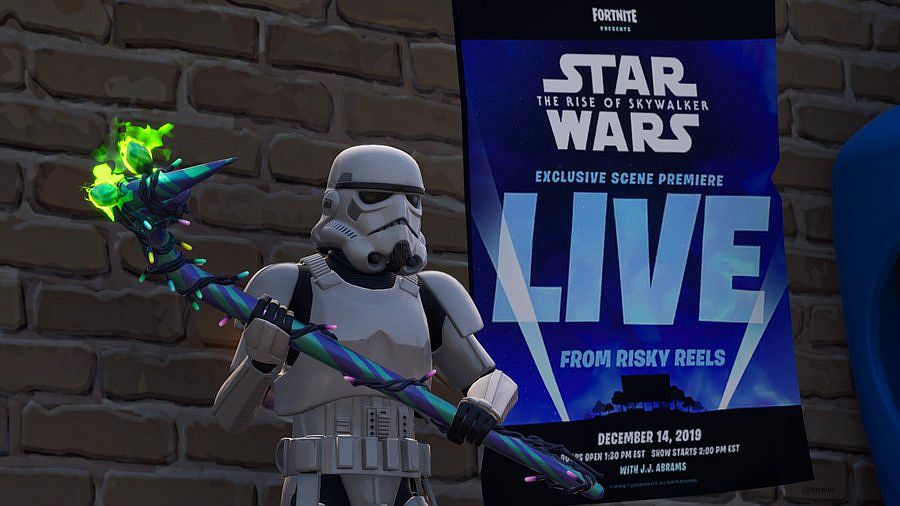 Fortnite's Risky Reels will show a scene from Star Wars: The Rise of Skywalker next weekend