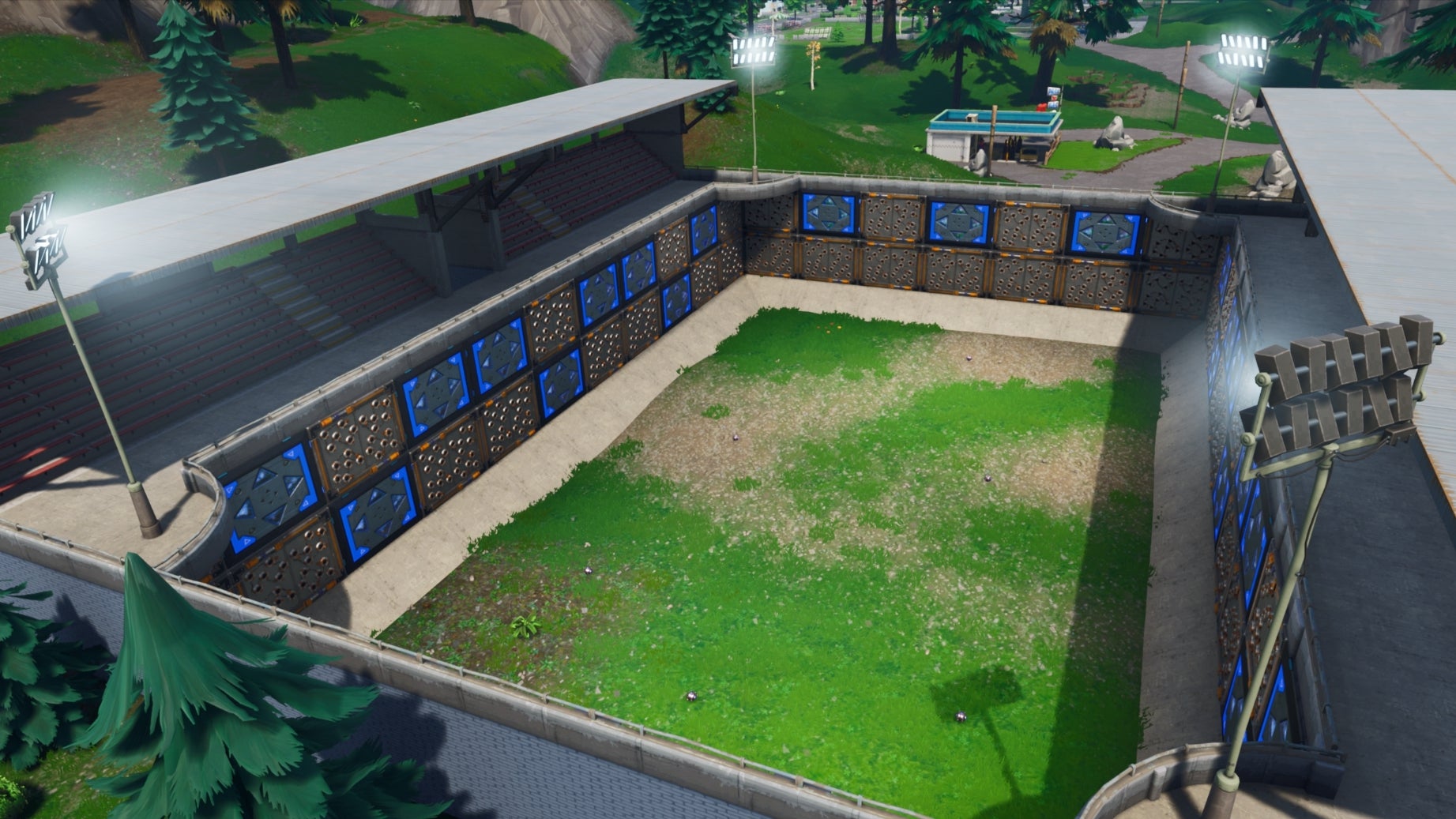 Fortnite's Playground mode gets a portable Spiky Stadium