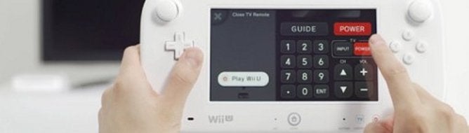 Wii U's Gamepad can be used a universal TV remote