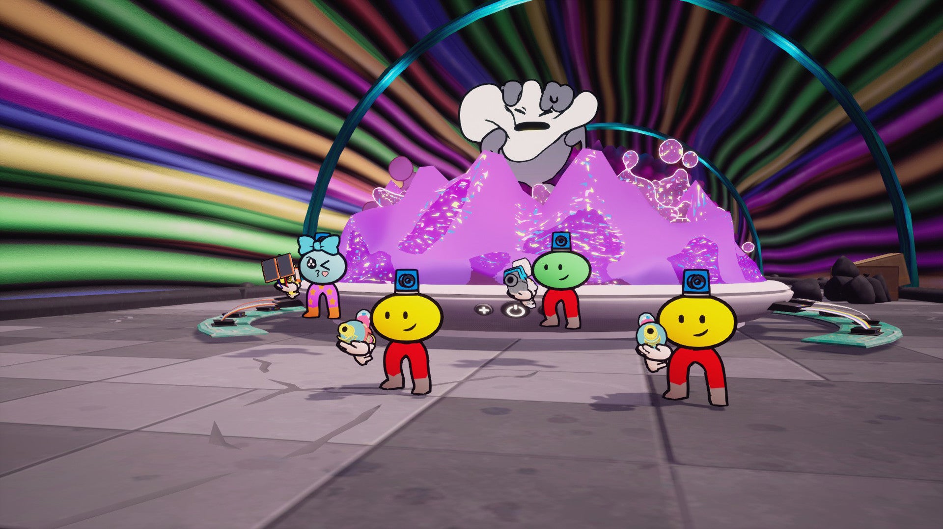Glitch Buster's great co-op shooting silliness unsurprisingly falls apart in solo mode