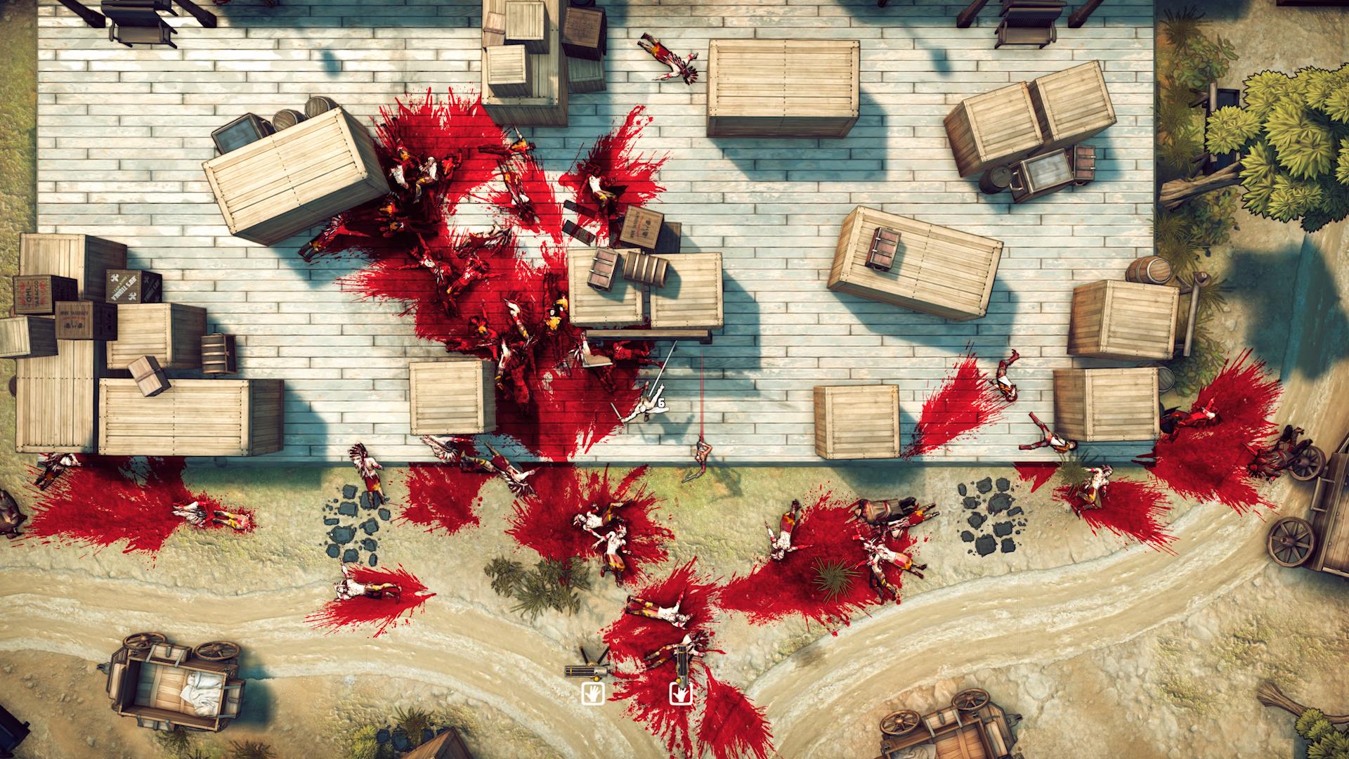 God's Trigger plays exactly like a co-op Hotline Miami