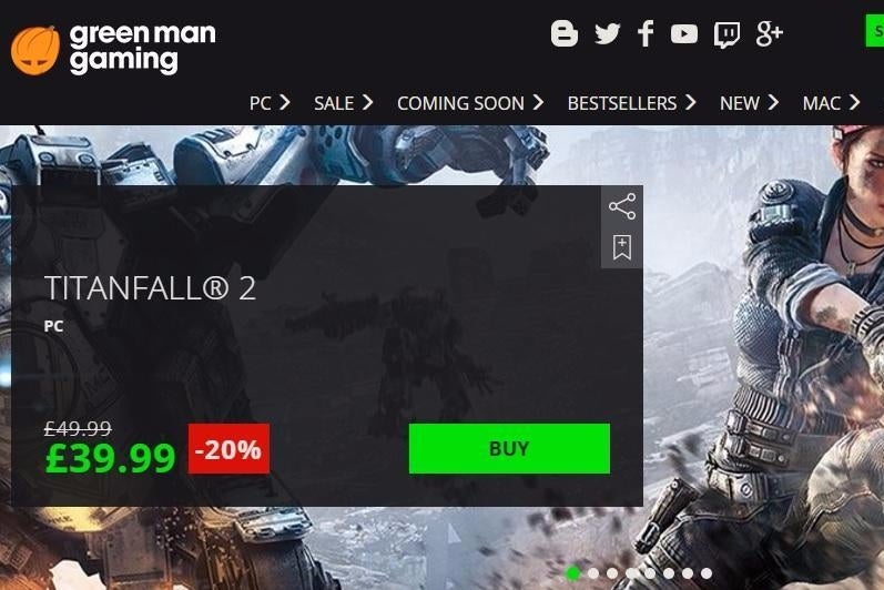 Green Man Gaming says sorry for sending out broken Titanfall 2 and Battlefield 1 keys