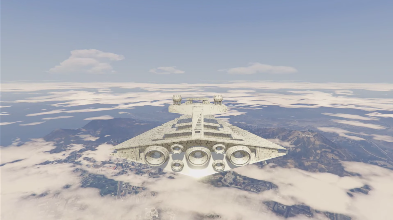 Someone has made a Star Destroyer mod for GTA 5