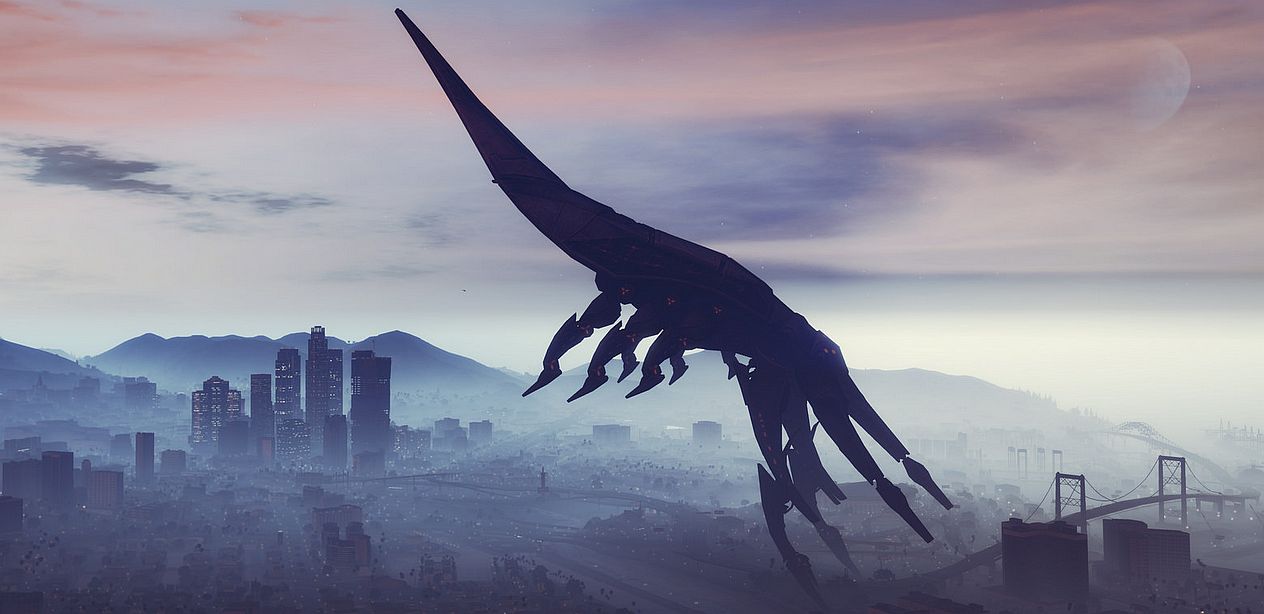 GTA 5 mod replaces the blimp with Mass Effect 3's Reaper Ship
