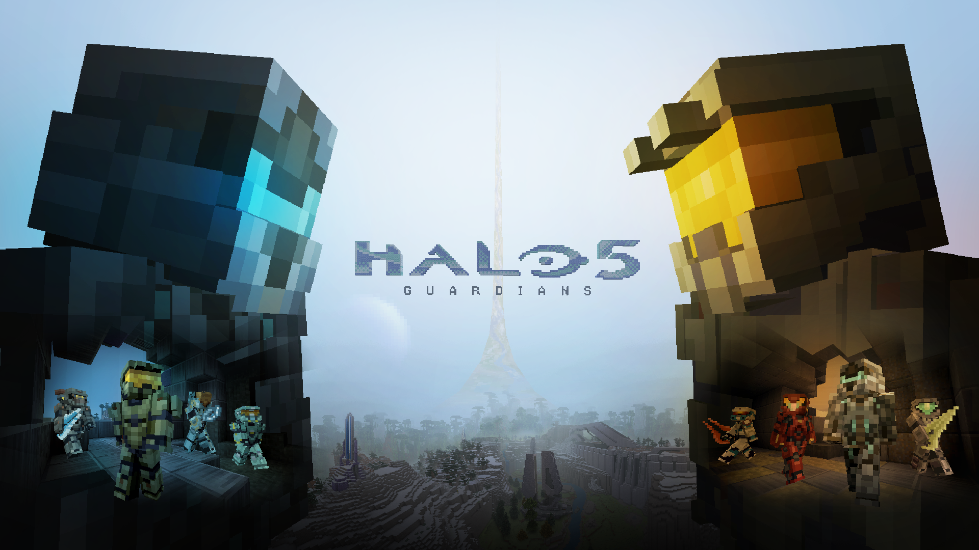Halo 5's Master Chief and Locke get Minecraft skins