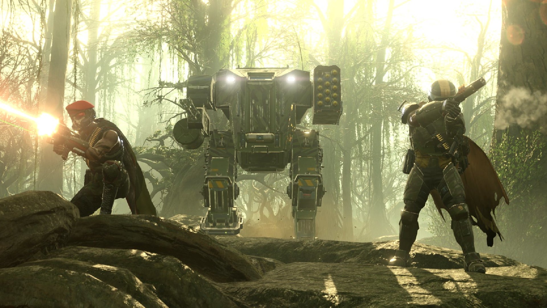 After Helldivers 2 players clutched the latest Major Order with less than an hour left, Arrowhead's temporarily pulled the trigger on free mechs