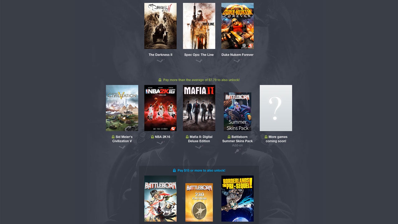 Get Battleborn, Mafia 2, Civ 5 and more in huge Humble Bundle from 2K