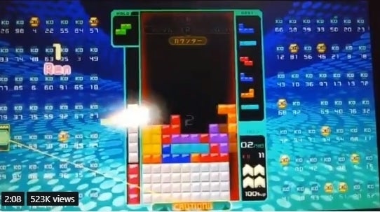 I wish I could play Tetris 99 like these two