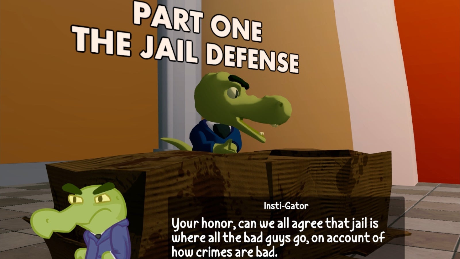 Investi-Gator: The Case Of The Big Crime breaks into stores