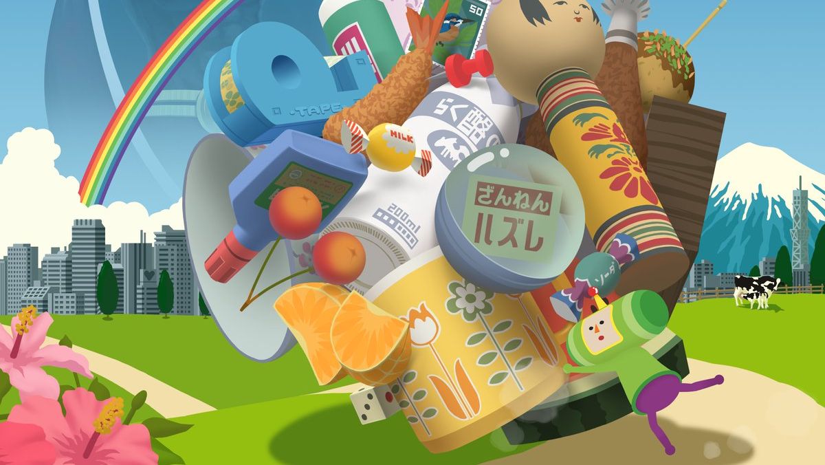 Someone made a custom Katamari controller with roll-on deodorants and a football, and it rules