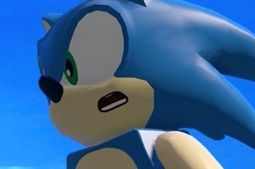 Knuckles, Shadow and Big the Cat shown in Sonic's Lego Dimensions level