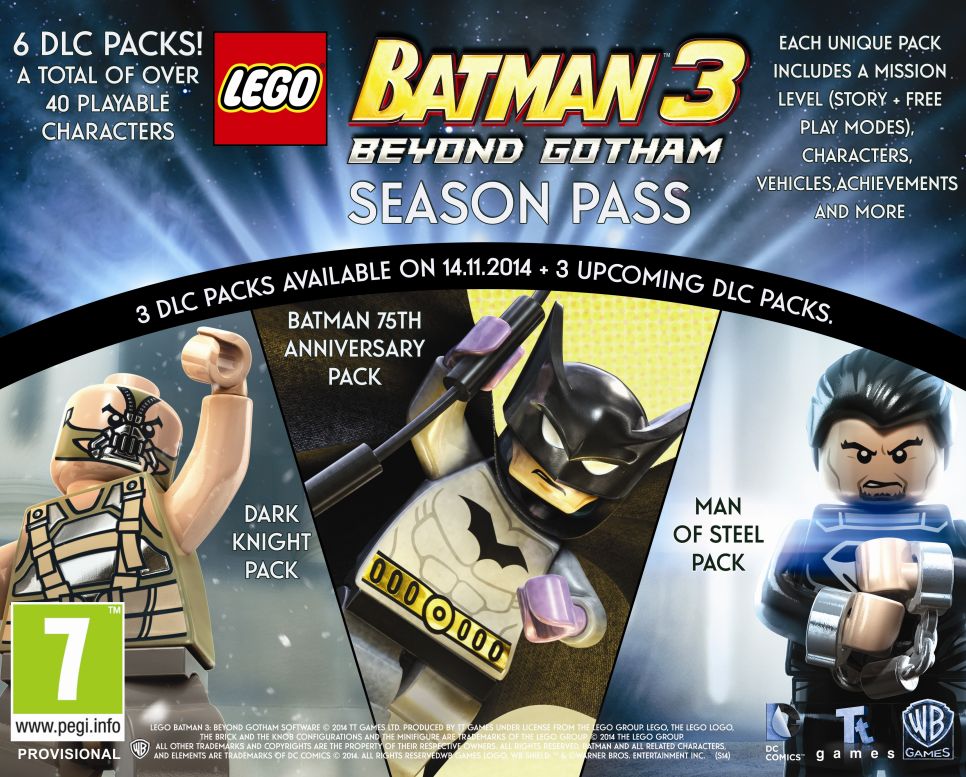 LEGO Batman 3's Season Pass is the first ever offered for a LEGO game
